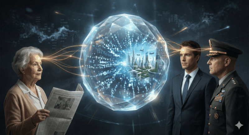 תחזית המבוססת על חוכמת ההמונים. איור: ד"ר רועי צזנה באמצעות בינה מלאכותית