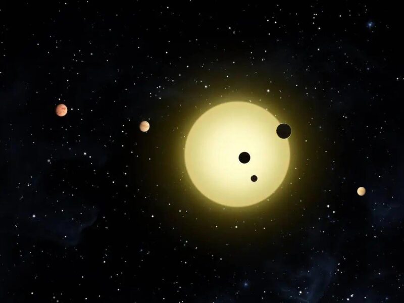 מערכת Kepler-11. דוגמה למערכת מרובת כוכבי לכת במסלולים צפופים. מחקרי RAVEN החדשים זיהו גם מערכות הדוקות חדשות סביב כוכבים אחרים. Credit: NASA/Tim Pyle