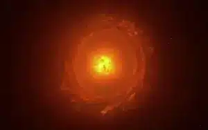 النجم الأصفر WOH G64 الذي قد يتحول إلى مستعر أعظم. حقوق الصورة: ESO / L. Calçada، CC BY