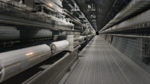 Simulation of the Future Circular Collider tunnel. The new accelerator is planned to be approximately 91 kilometers long at CERN. Credit: CERN.