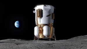 Blue Origin's MK1 lander just survived a brutal reentry to the Moon. NASA photo