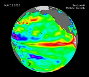 NASA: Large heat reservoir developing under the Pacific Ocean, strengthening El Niño