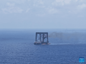 China recovers orbital launch stage for first time – and traps it in a containment net at sea