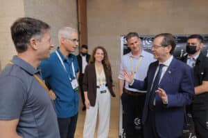 President of the State Yitzhak Herzog at the annual conference of the Israeli Society for Ecology and Environmental Sciences 2026, held in Jerusalem. Photo by press release