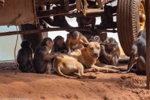 קופים מטפחים כלבים ומשחקים עם חזירים: רמזים לשורשים האבולוציוניים של הקשר עם חיות מחמד