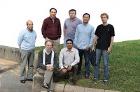 And from the right: Dr. Andrew Kovalenko, Jin-Chul Kim, Dr. Konstantin Bogdanov, Dr. Tai-Bong Kang and Dr. Uri Brenner. Seated from the right: Dr. Akhil Rajput and Prof. David Wallach.