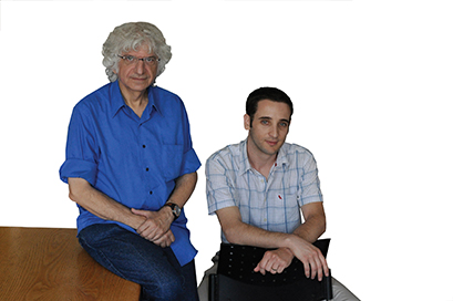 From the right: Omer Ziv, and Prof. Zvi Livna.