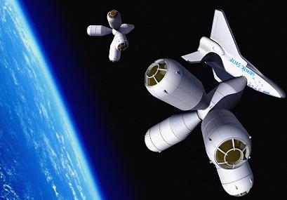A hotel in space that Galactic Suite plans to open in 2012