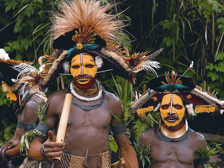 The inhabitants of Papua New Guinea - cannibals
